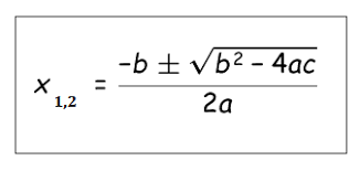 מחשבון לפתרון משוואה ריבועית - נוסחת השורשים 